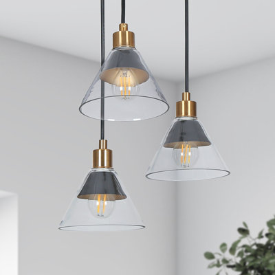 Lustre encastré 3 lumières Modern