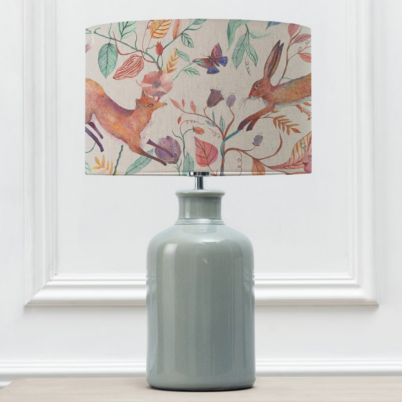 Leaping Into The Fauna Ceramic Table Lamp