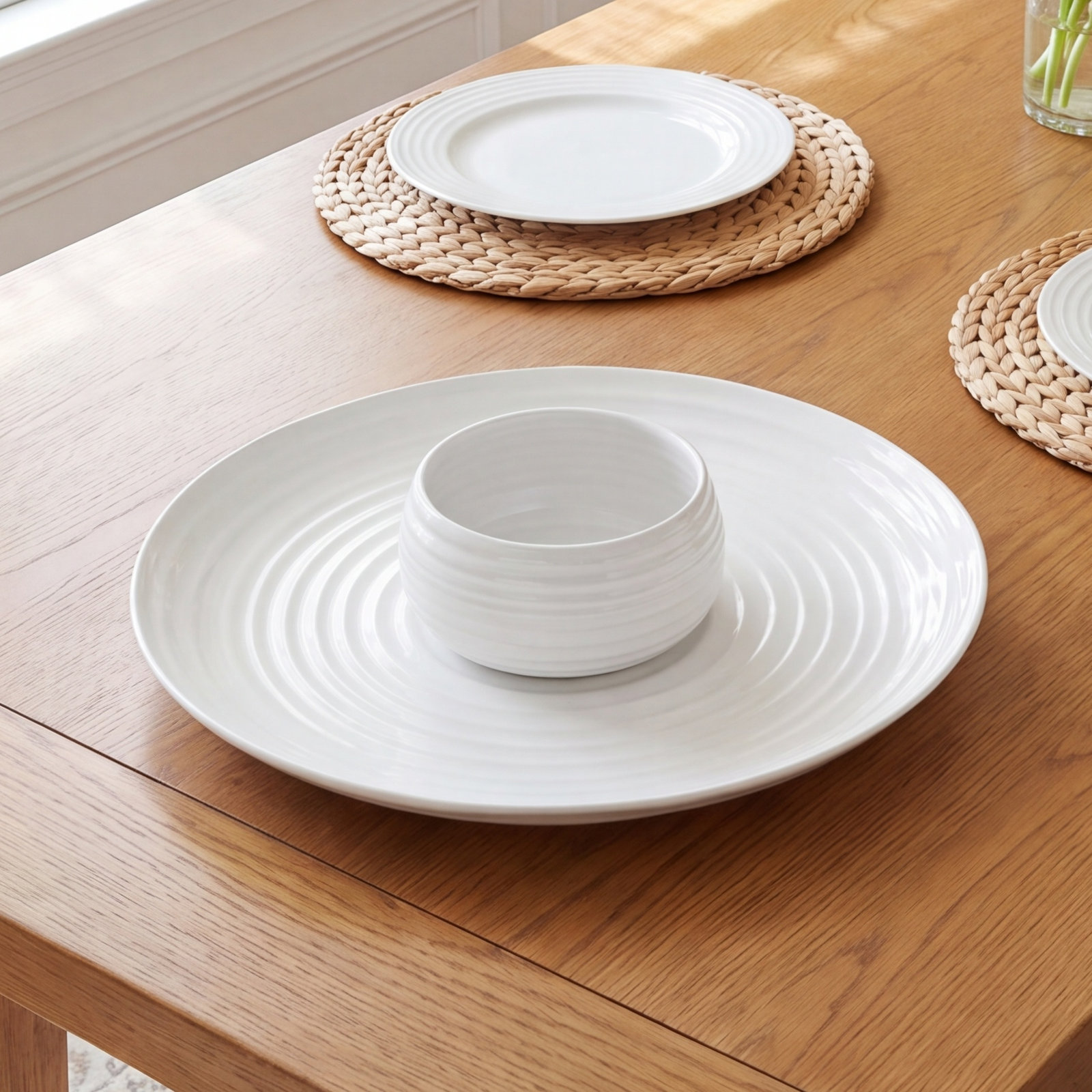 Sophie Conran White Chip and Dip Platter