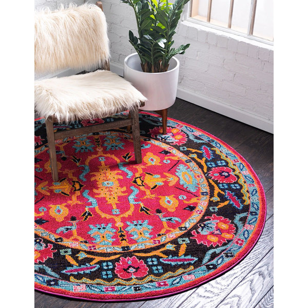 RugPal Dauphine Oriental Red/Brown/Yellow Area Rug | Wayfair