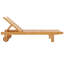Chaise longue d'extérieur en bois eucalyptus Hatteras par Modway