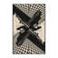 Tapis moelleux moelleux et moderne à motif de carreaux beige et noir à motif de paons-1505313649