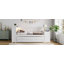 Lit de jour avec tablettes de rangement, tiroirs, lit gigogne, station de charge, lumière DEL, bureau et armoire-963990503