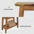 Solid Wood End Table With Storage (Set of 2)-1248957245