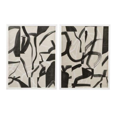 Encre labyrinthe I, reproduction encadrée