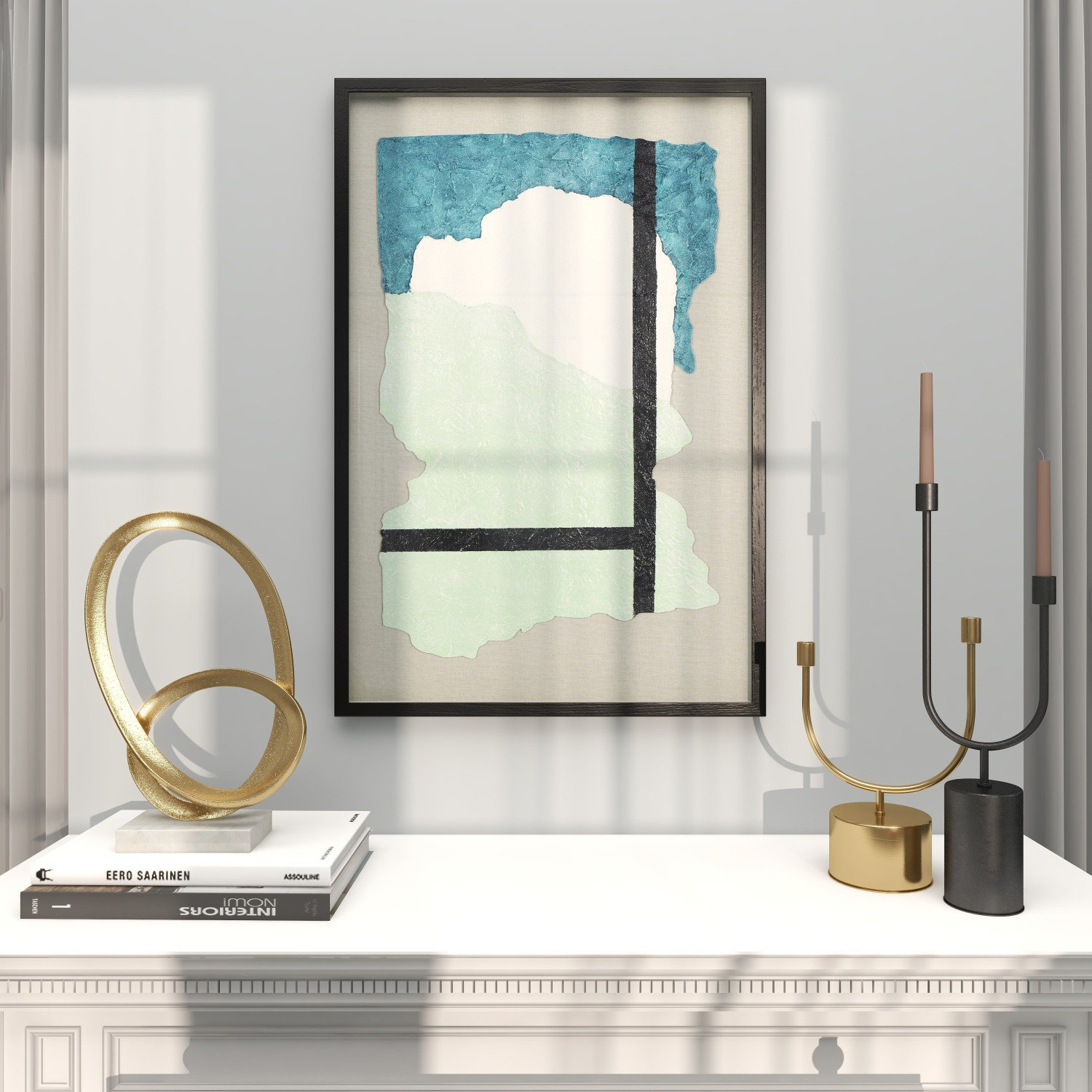 Canvas Wall Art, Gray