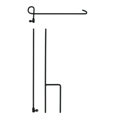 Mât de jardin 42 po en métal (3 pièces)