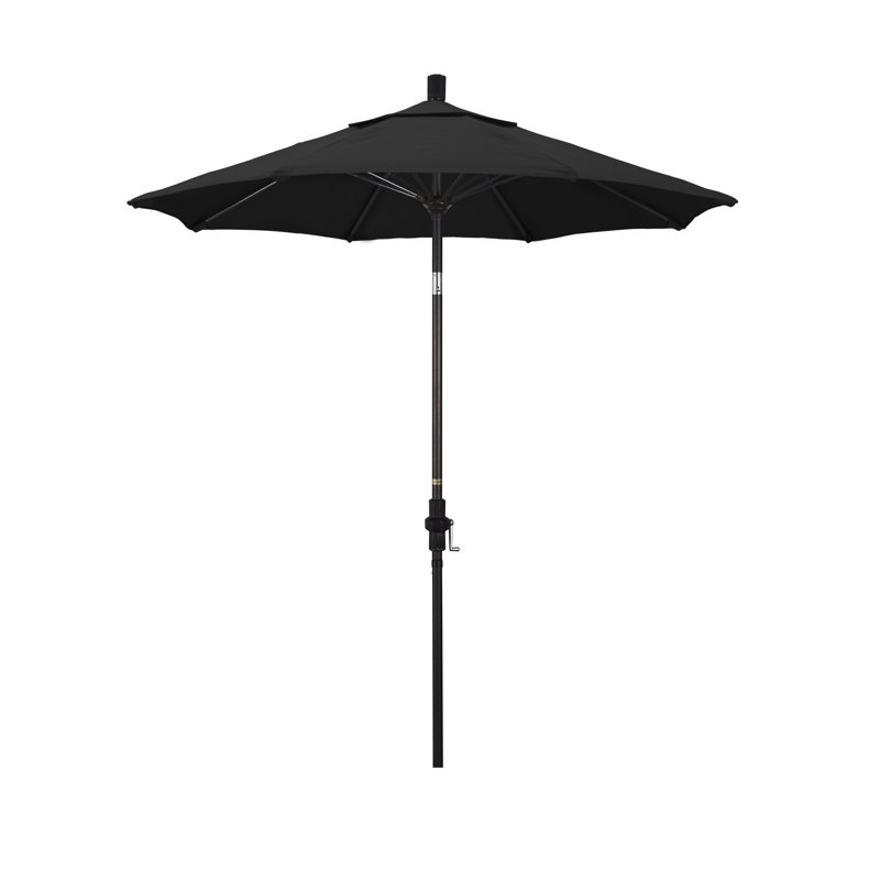 Parasol de marché 7,5 pi Brent, Toile Sunbrella® noir, Noir, noir, noir, noir