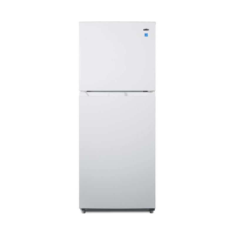 Summit Appliance 24" Wide Top Mount Refrigerator-Freezer with Ice Maker, White