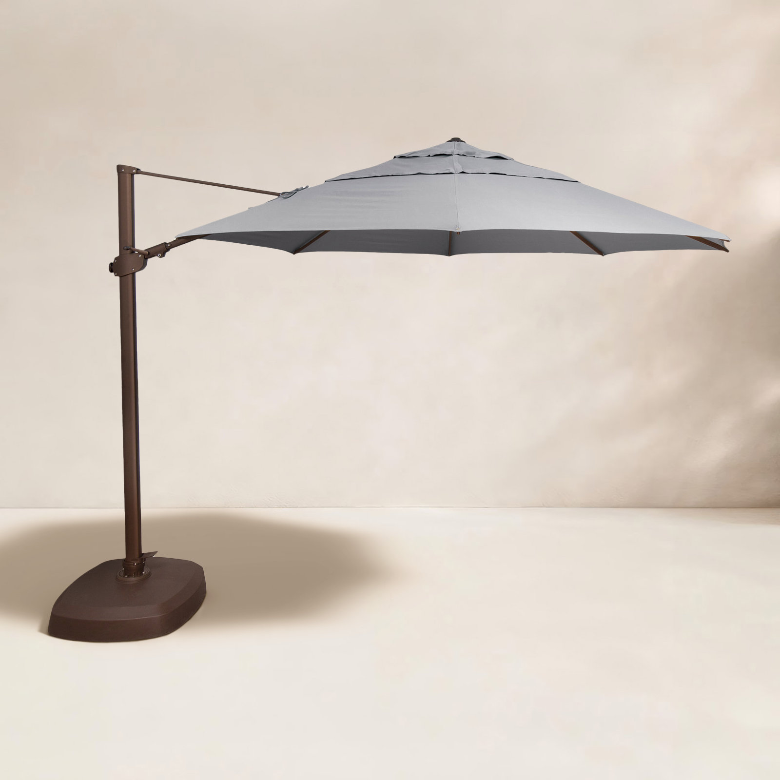 11.5' Sunbrella® Cantilever Umbrella, Bronze, Sunbrella/Granite