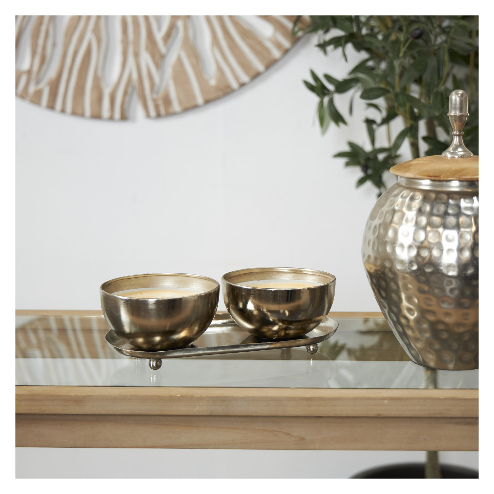 Astere Wax Melt Candle, Silver