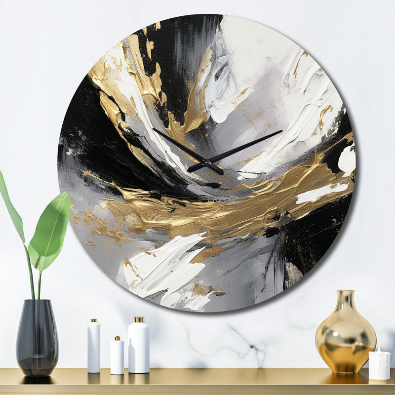 Horloge murale Golden River Wildness, Grand