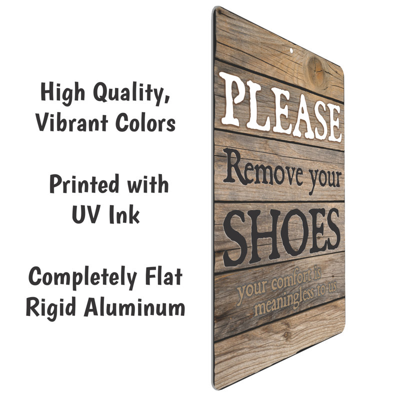 Rustic Brown and Black Wood and Metal Funny Kitchen Sign