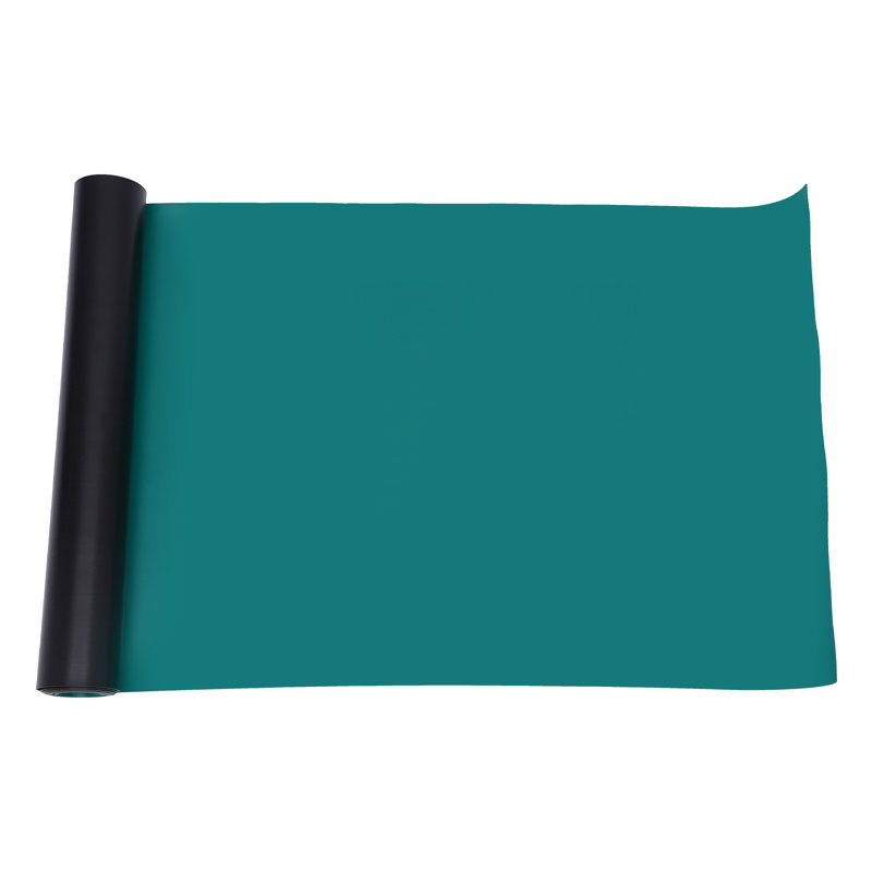 Anti-Static ESD Rubber Work Mat, Heat-Resistant 300°C, 23"×118" Large Bench Pad for Electronics Repair & Soldering