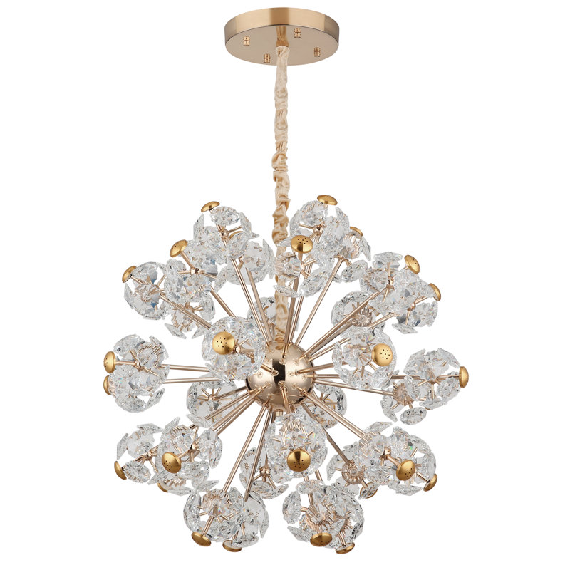 Bina 1 - Light Gold LED Geometric Pendant
