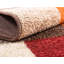 Tapis à motif géométrique orange / brun / rouge Shively-779008201