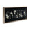 «Chalkboard & Floral Gather», art mural encadré flottant par Nan
