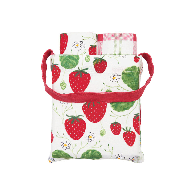 Ensemble de 3 sacs-cadeaux Strawberry Patch