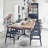 Baruti Wooden Modern Mid Century Farmhouse Dining Chair Crafters Desk Kitchen Solid Wood Slat Cane Woven Wooden AntiqueTraditional-1391524750