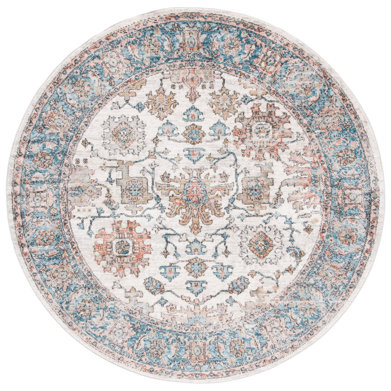 Radium Performance Oriental Rug, Round 6'7"