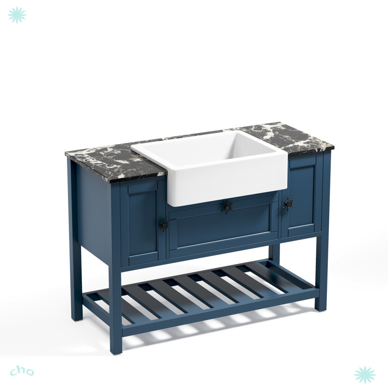 Solid Wood Bathroom Vanities Without Tops 48 In