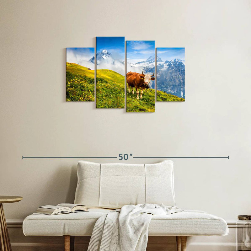 Vache Brampt des Alpes bernoises, H 22 po x l 36 po
