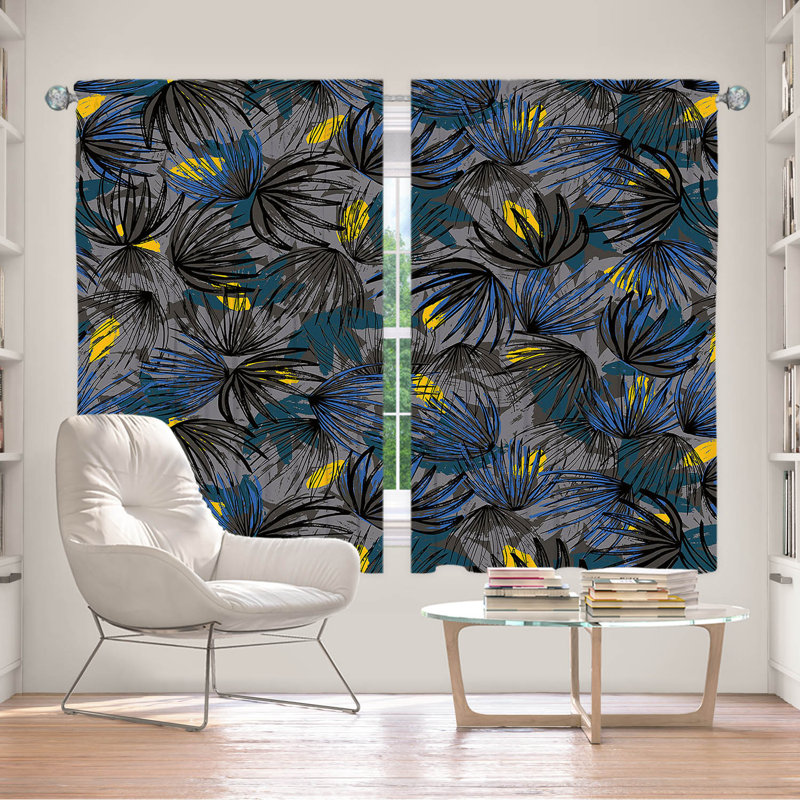 Paire de rideaux obscurcissant en polyester Eliya, L 56 po x L 78 po