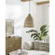 Mccoy Single Light Rattan Plug-in Pendant
