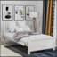 Twin Size Wood Platform Bed With Headboard,Footboard And Wood Slat Support-404291528