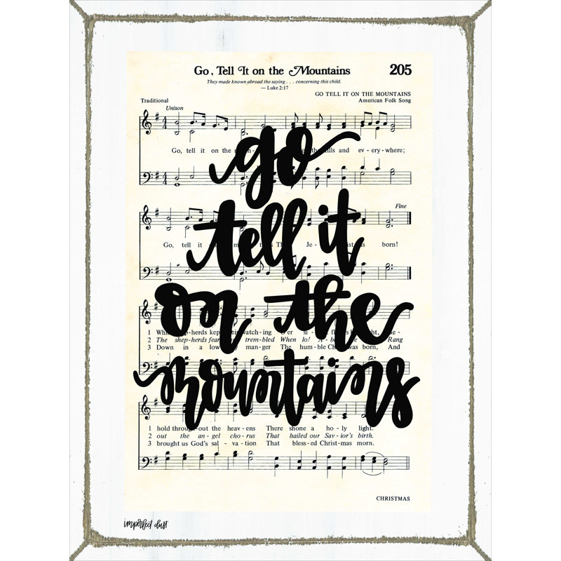 Go Tell It - Print, H 16 po x l 12 po