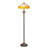 64"H Tiffany Style Floor Lamp with Stained Glass Shade and Resin Base-1023257596