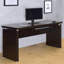 Bureau d'ordinateur à dessus flottant Cappuccino