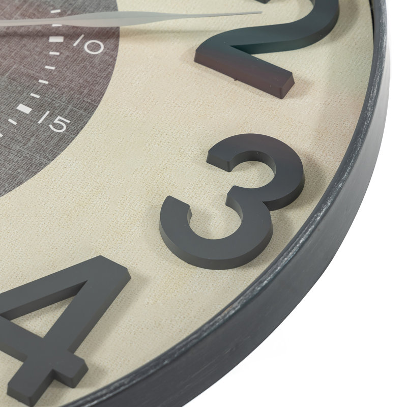 Analog Wall Clock, Gray