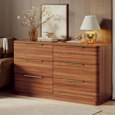Ensemble de commode et table de chevet, ensemble de chambre à coucher 3 pièces, commode à 6 tiroirs et ensemble de tables de chevet à 3 tiroirs, pour chambre à coucher et salon