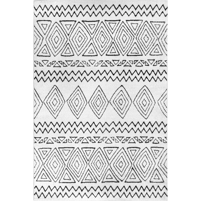 Stanger Geometric Indoor Rug, Rectangle 5'3" W x 7'6" L