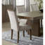 Ensemble de 2 chaises d'appoint de salle à manger de style contemporain, finition en bois brun