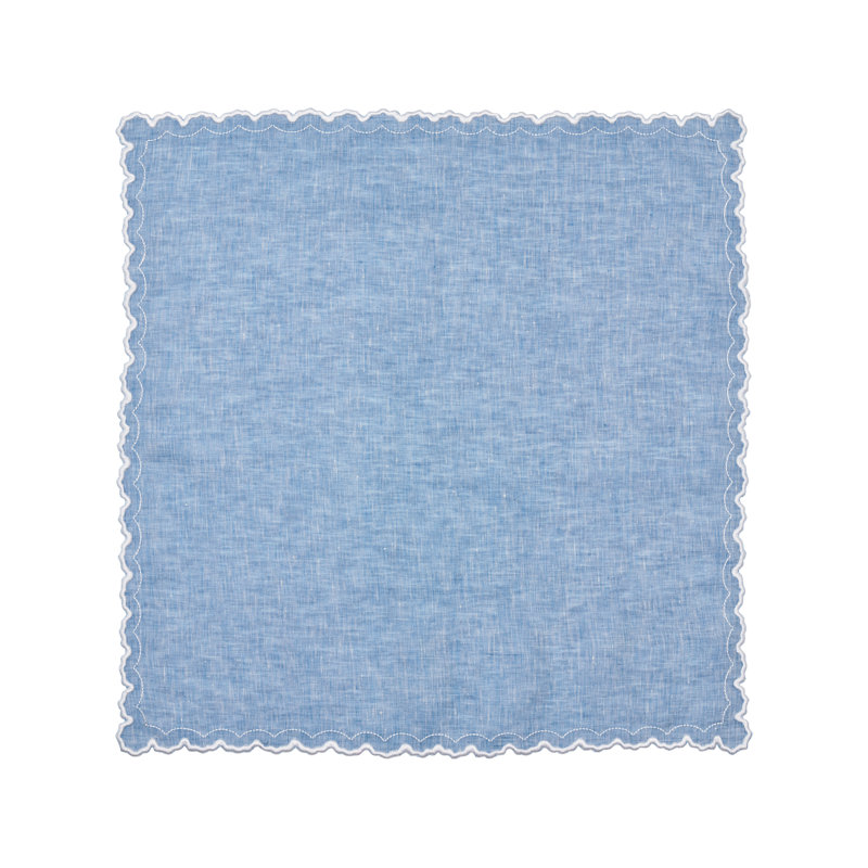 Arches Napkin, Blue/White