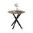 31.5 Inch Round Dining Table, Small Circle Kitchen Table With Metal Black Legs For 2-4 People,Modern Dining Room Table, Brown (Only Table)
