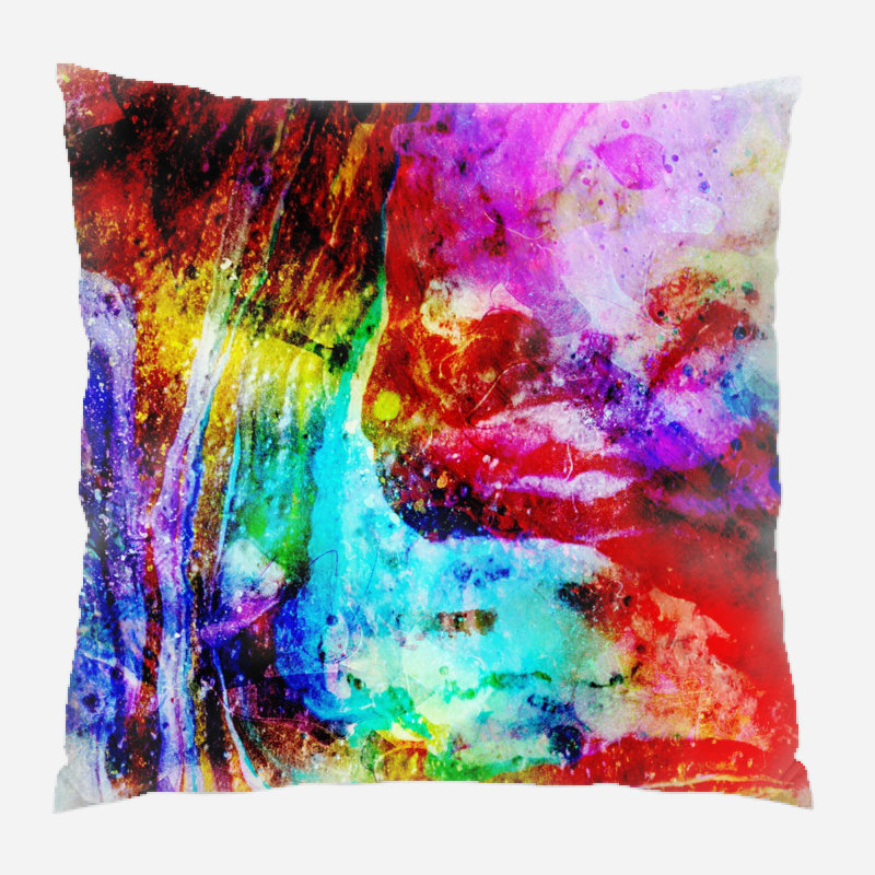 Coussin décoratif Elmira, Microsuède, Intérieur 