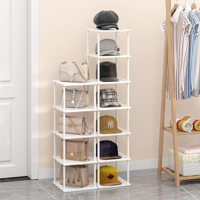 Range-chaussures vertical haut vertical - Support de rangement pour chaussures 12 niveaux