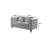 Ornie Luxurious and comfortable upholstered sofa with metal legs and pillows for reception area and living room-1482074285