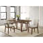 Ensemble de chaises incurvées en bois massif brun de style Mid-Century 2 pièces