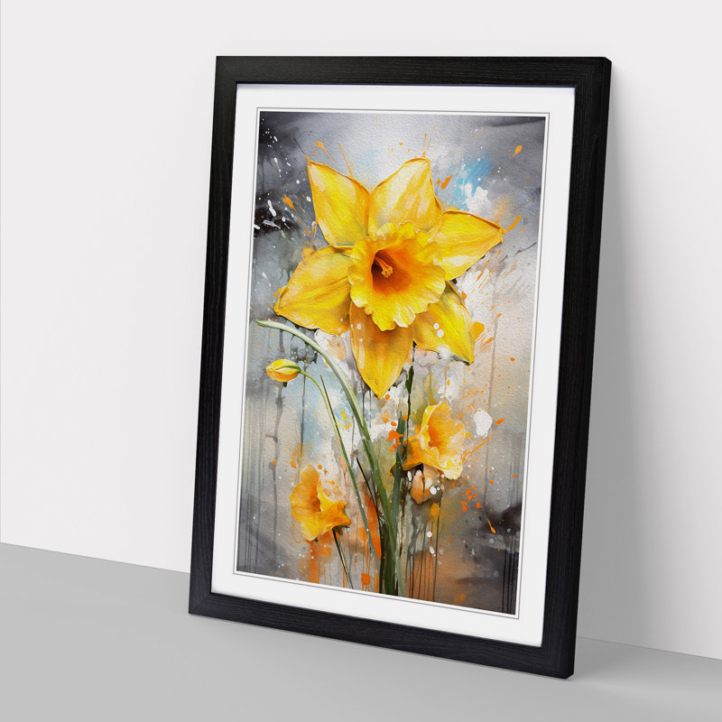 Single Picture Frame Print on Wood, Black Framed, 34cm H x 25cm W