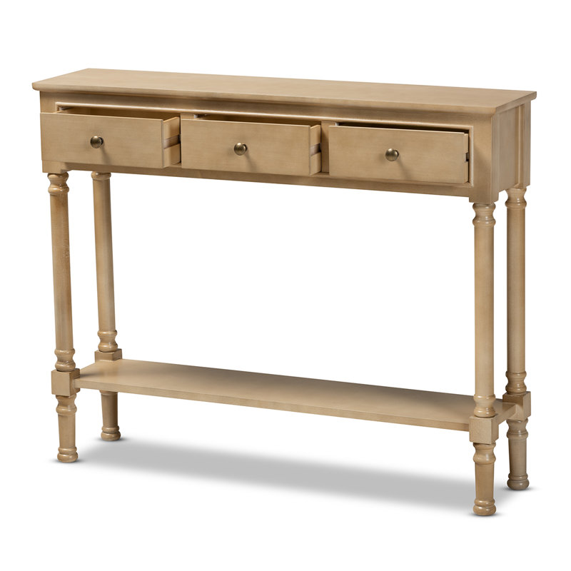100cm Console Table, Oak Brown
