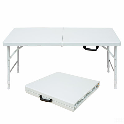 4Ft Portable Folding Table Indoor&Outdoor Maximum Weight 135Kg Foldable Table