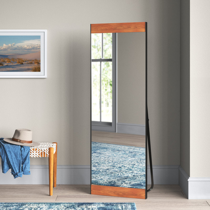 Miroir pleine longueur Missiah, Noir/naturel