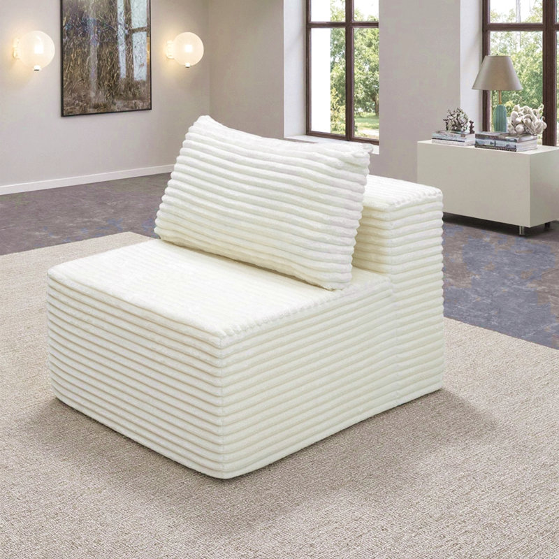 Canapé modulaire modulaire, Blanc