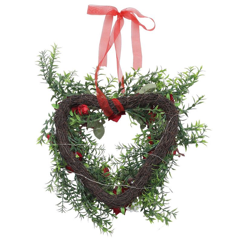 Handcrafted Faux Lighted 40cm Wreath