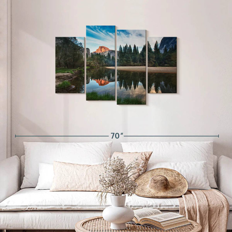 Alvord Half Dome On Merced River, 27" H x 43" W