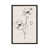 Toile encadrée de bois rustique foncé